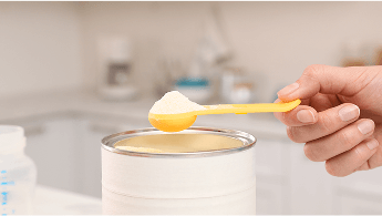 Spoonful of infant formula image