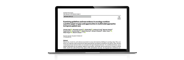 Examining guidelines and new evidence in oncology nutrition 