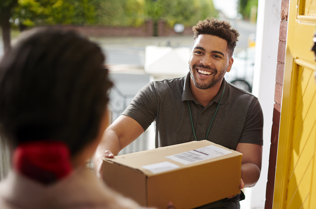 parcel delivery for senior